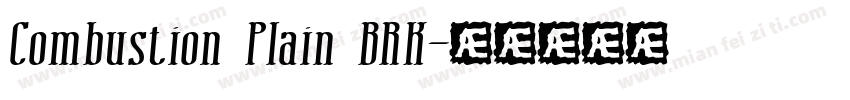 Combustion Plain BRK字体转换